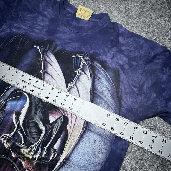 Vintage Y2K The Mountain T-Shirt Mens Large Dragon Wizard Tie Dye Excalibur - Picture 8 of 10